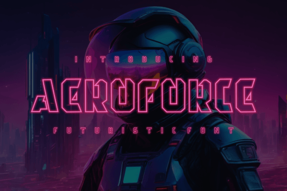 Aeroforce Font: A Futuristic Edge for Your Handmade Creations