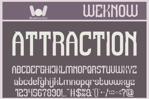 Attraction: A Craft Font for Timeless Product Designs
