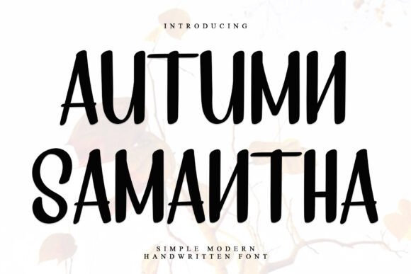 Autumn Samantha: A Clean Display Font for Campaign Creatives