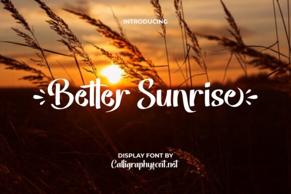 Better Sunrise Font: Crafting Warm, Modern Brands
