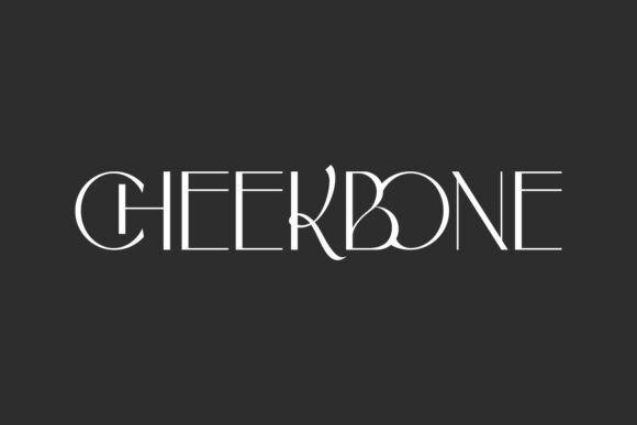 Cheekbone: An Elegant Display Typeface for Digital Design