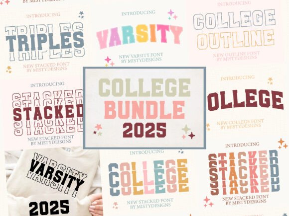 College Set: A Display Font for Commanding Campaigns