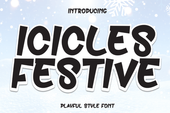 Crafting With Icicles Festive: Your Warm & Whimsical Font Partner