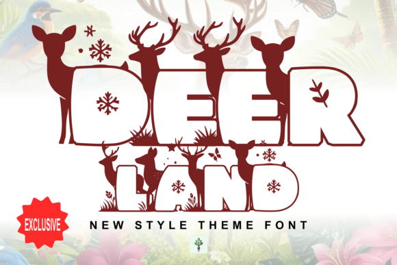 Deer Land: An Editorial Font for Fanciful Headings