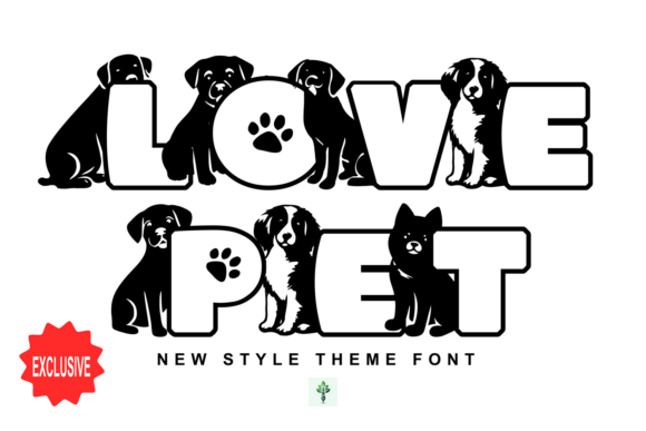 Love Pet: The Playful Display Font for Crafting Warm-Hearted Products