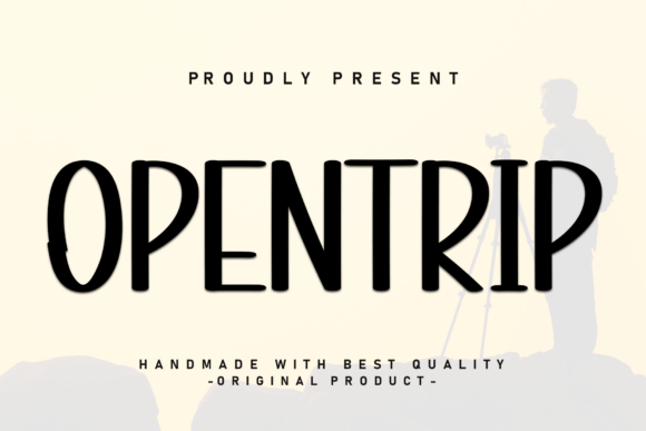 Opentrip Font: The Display Typeface for Modern Digital Interfaces