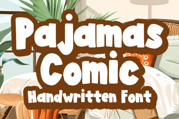 Pajamas Comic: A Handwritten Font for Editorial Storytelling