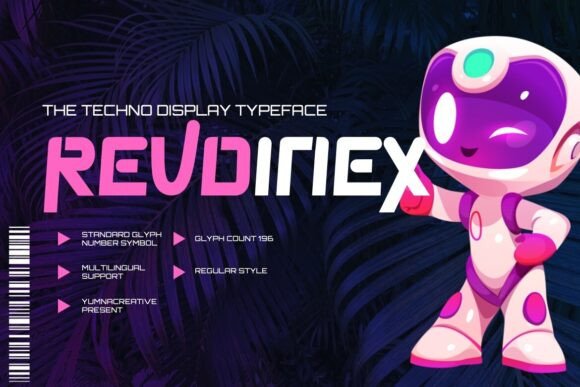 Revoinex: A Futuristic Display Font for Editorial Vision