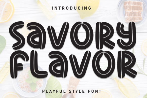 Savory Flavor: A Display Font for Branding Joy