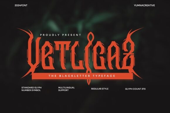 Vetlicaz: A Blackletter Font for Editorial Mood and Identity
